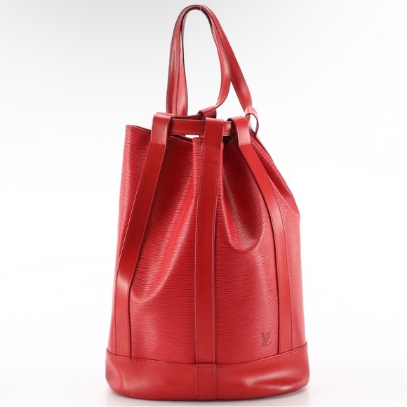 Louis Vuitton Randonnee Backpack in Red Castilian Epi Leather - GUC - Picture 1 of 9